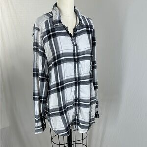 American Eagle XL Ahh-mazingly Soft Boyfriend Fit Button-down Plaid Flannel